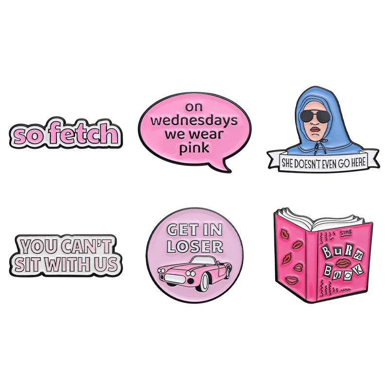 Girls Night Feminism Brooch Lapel Pin Badge Jewelry Gift