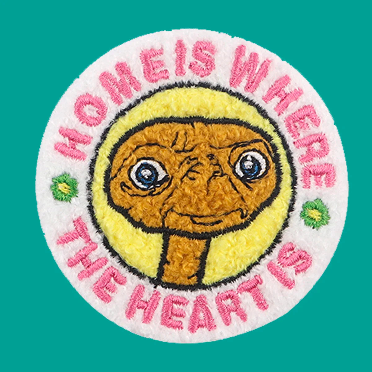 Alien Quote Pins Brooch Embroidery Lapel Badges for Clothes Backpacks Kids Gift
