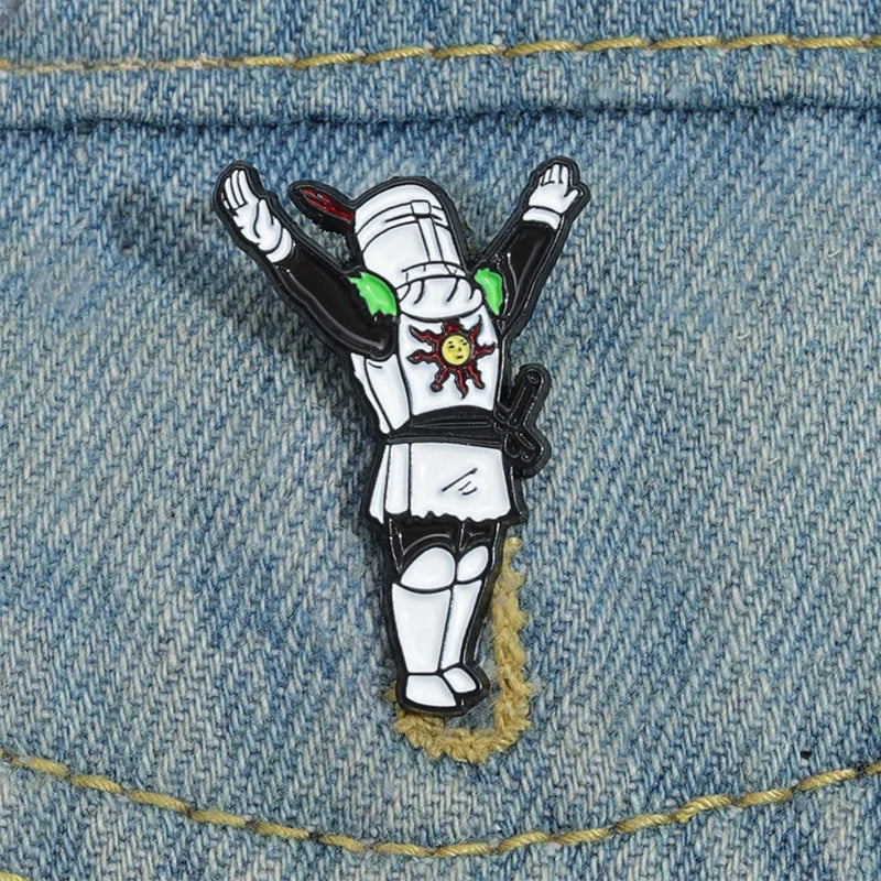 Solaire of Astora Enamel Pins Brooches Lapel Badges Jewelry Accessories Wholesale
