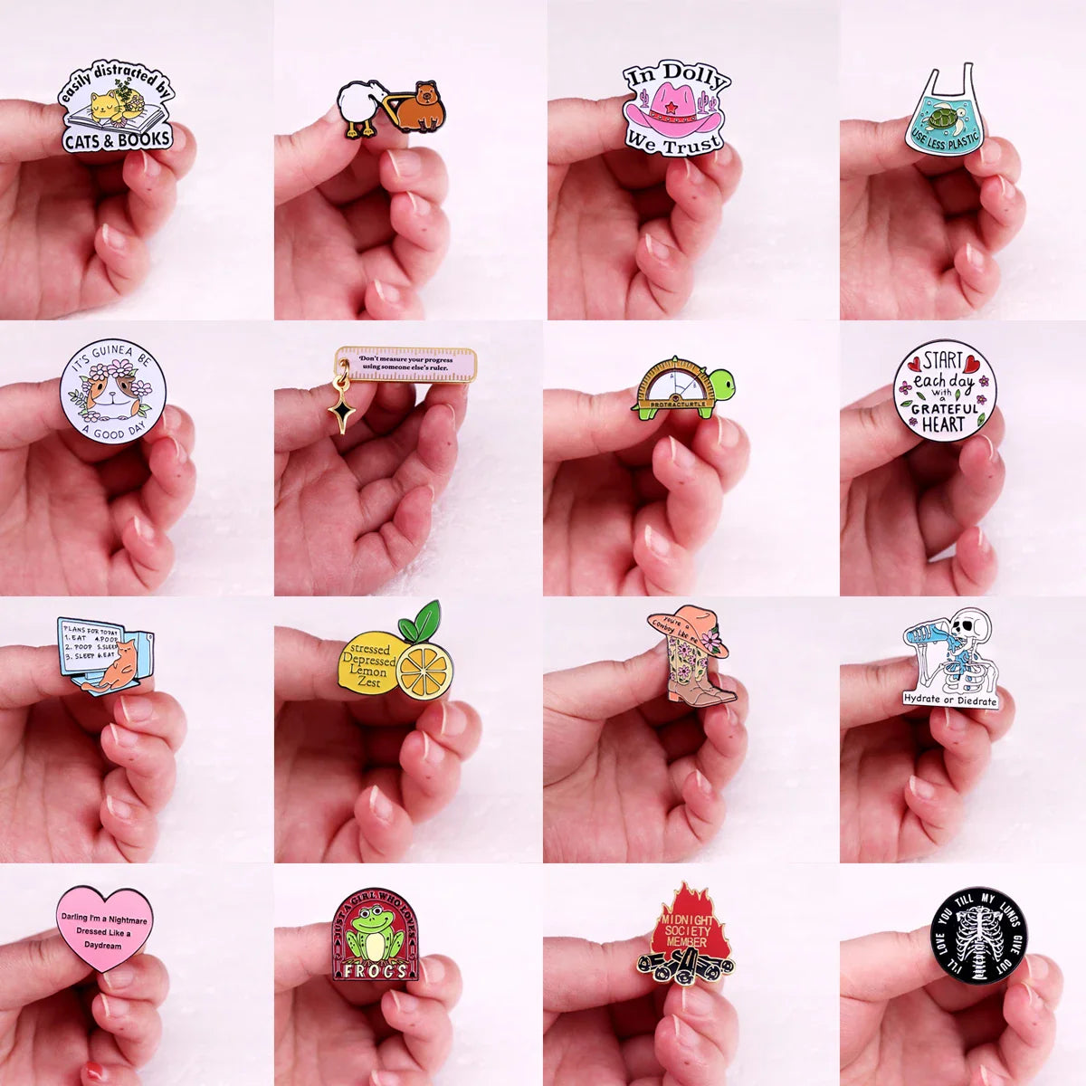 Eco-Friendly Enamel Pins Brooches Backpack Lapel Badges Fashion Accessories Gifts