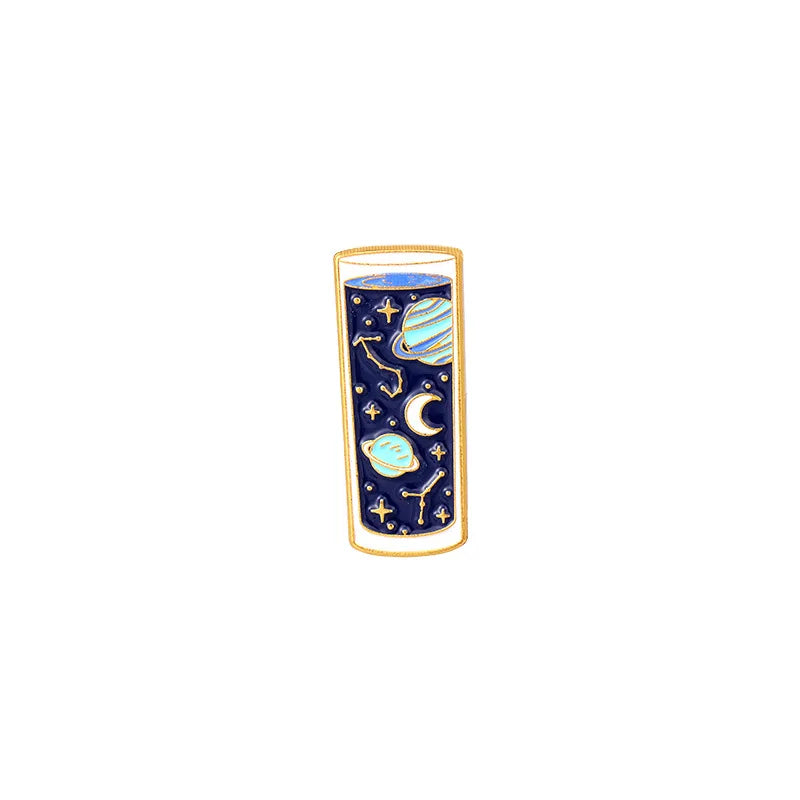 Starry Sky Animal Enamel Pins Lapel Brooches Jewelry Accessories