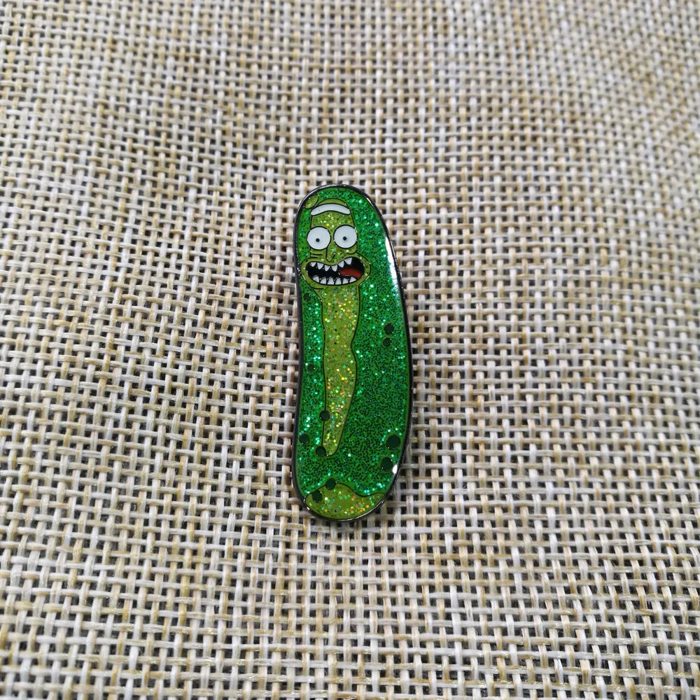 Pickle Rick Badge Collection - High-Quality Fan Merchandise