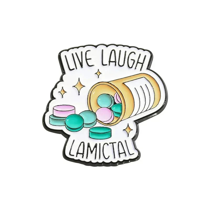 Cartoon Medical Enamel Pin Syringe Scalpel Brooch Lapel Badge Gift