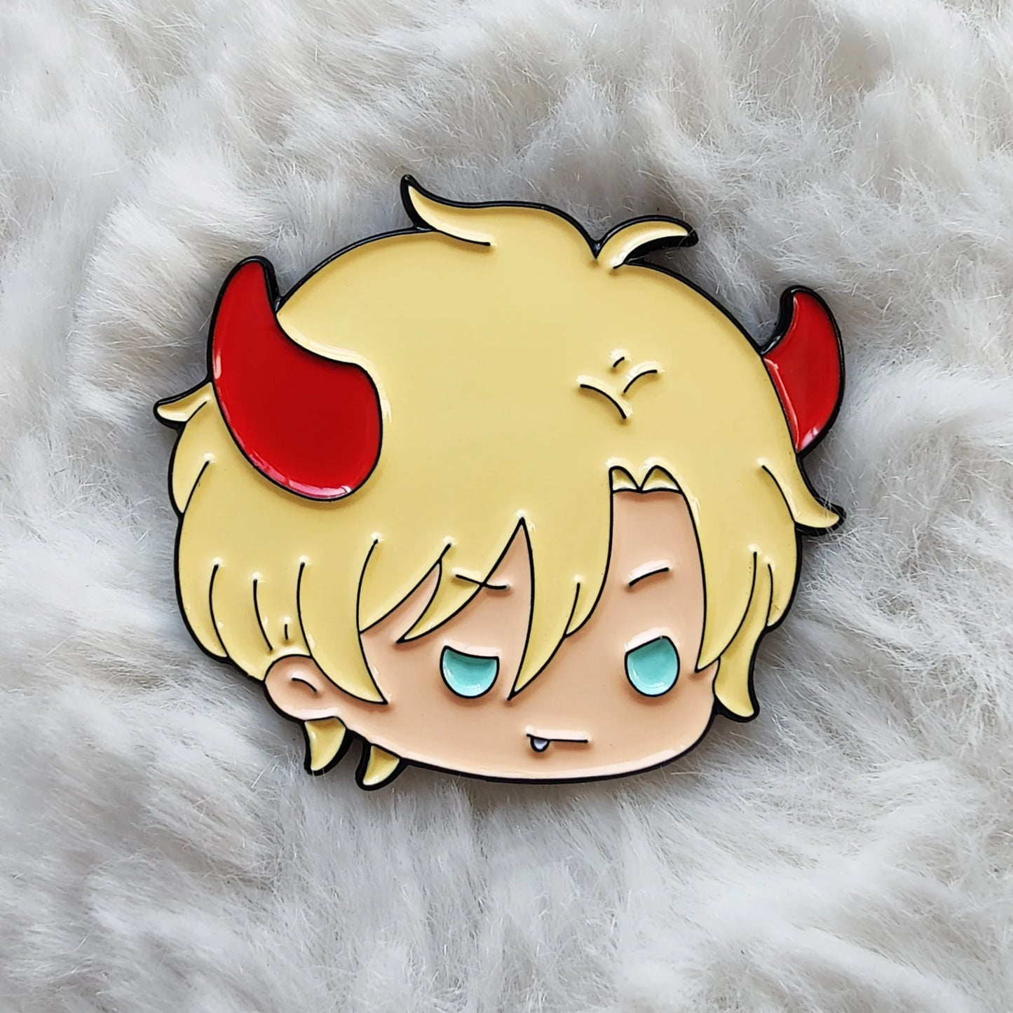 Banana Fish Chibi Ash Eiji Halloween Enamel Pin