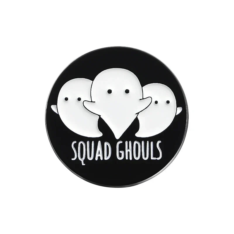 Ghous Boo Ghost Enamel Pins Halloween Brooches Lapel Badge Gift