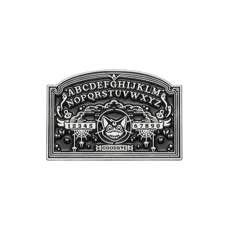 Meowja Ouija Board Cat Enamel Pin Gothic Witch Magic Brooch Lapel Badge Jewelry Gift