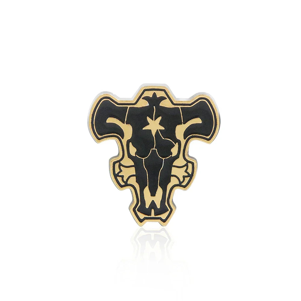Black Clover Asta Black Bull Enamel Pin Badge Jewelry Gift