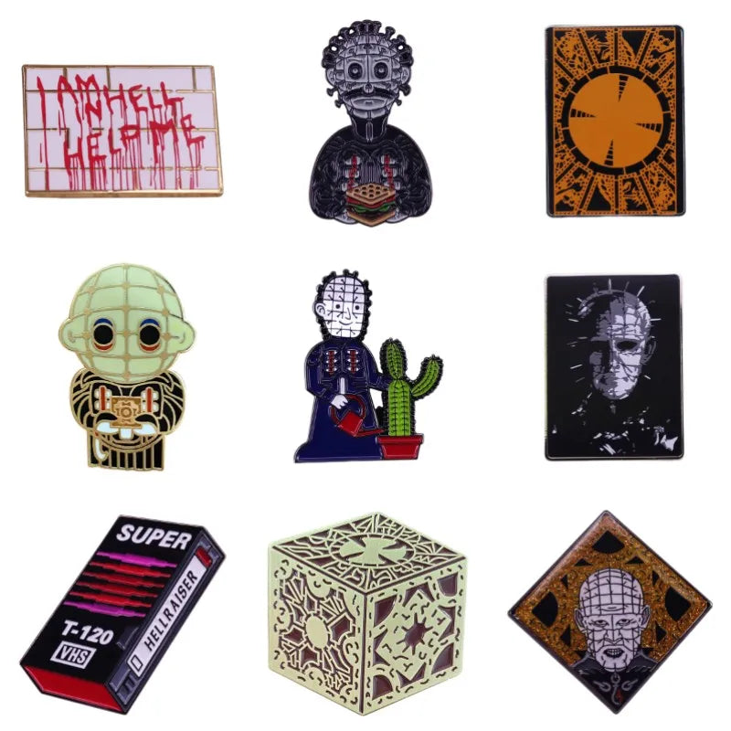 Scary Cannibal Movie Enamel Pins Cartoon Brooch Anime Lapel Badge Halloween Jewelry Gift