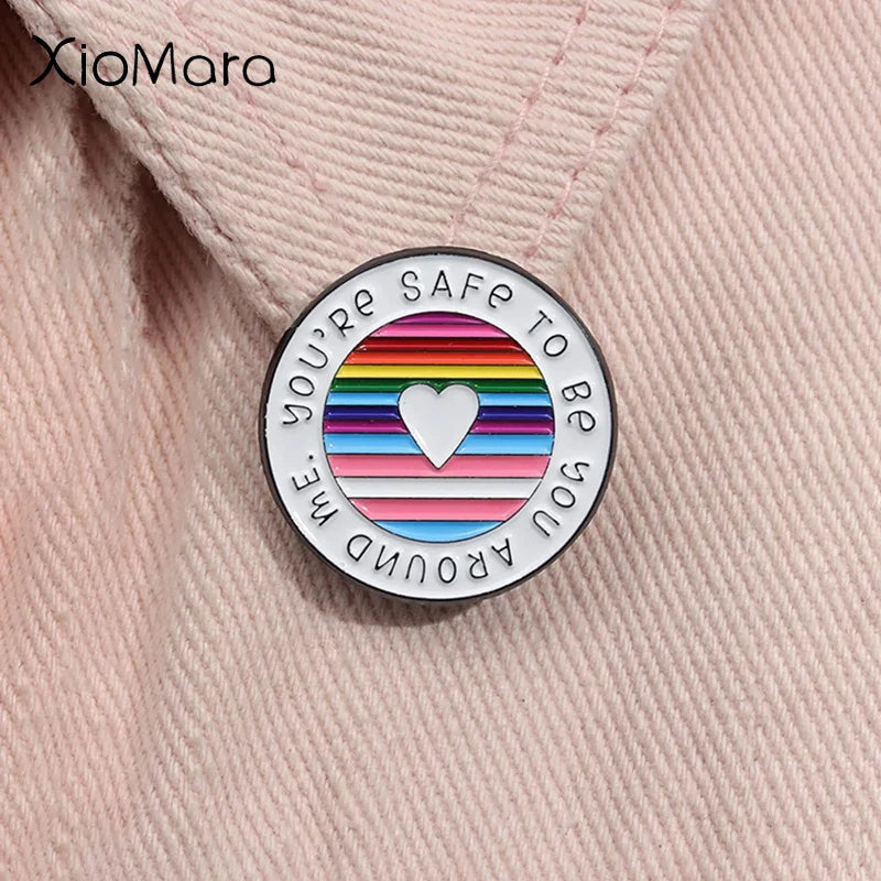 LGBT Rainbow Pride Enamel Pin Badge