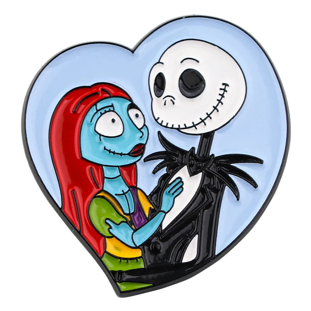 Christmas Horror Anime Enamel Pins Brooches Jewelry Gifts