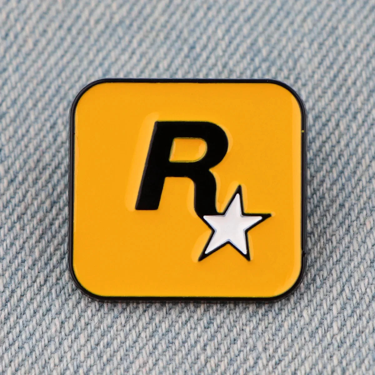 Cartoon Alphabet R Star Brooch, Versatile Accessory for Clothing and Bags