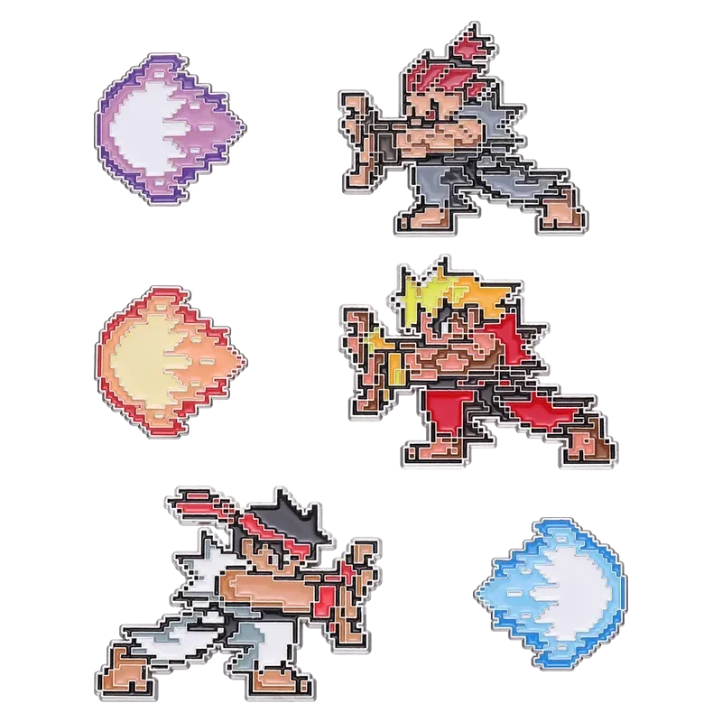 Personalized Arcade Game Pixel Emblem Metal Accessories