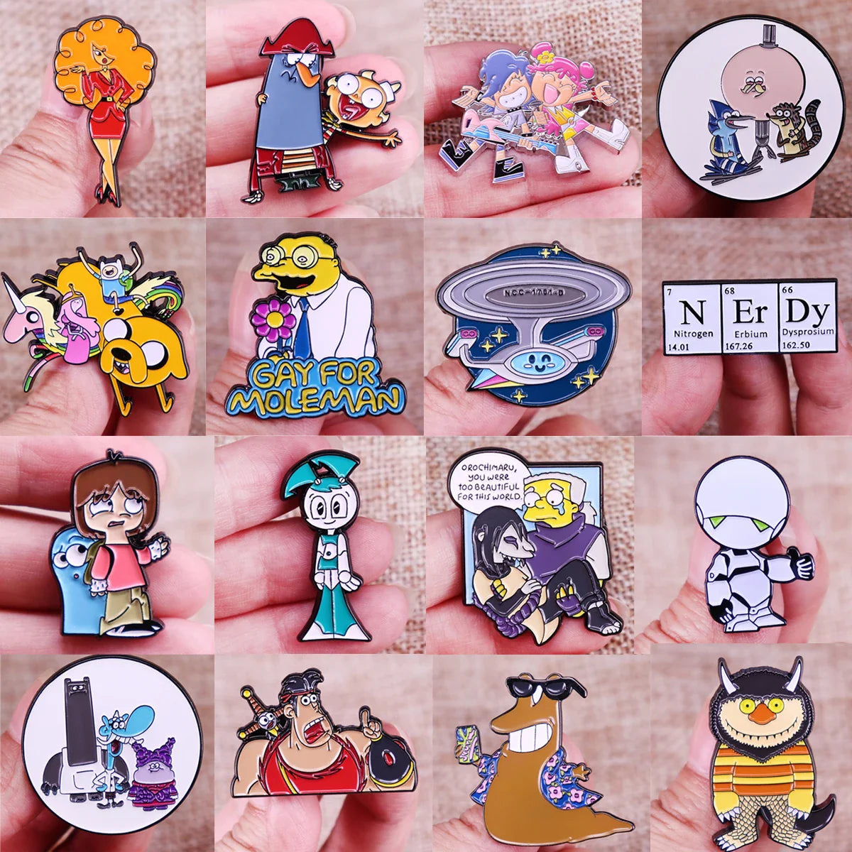 Funny Enamel Pins Cute Brooches Lapel Badges Fashion Accessories Gifts