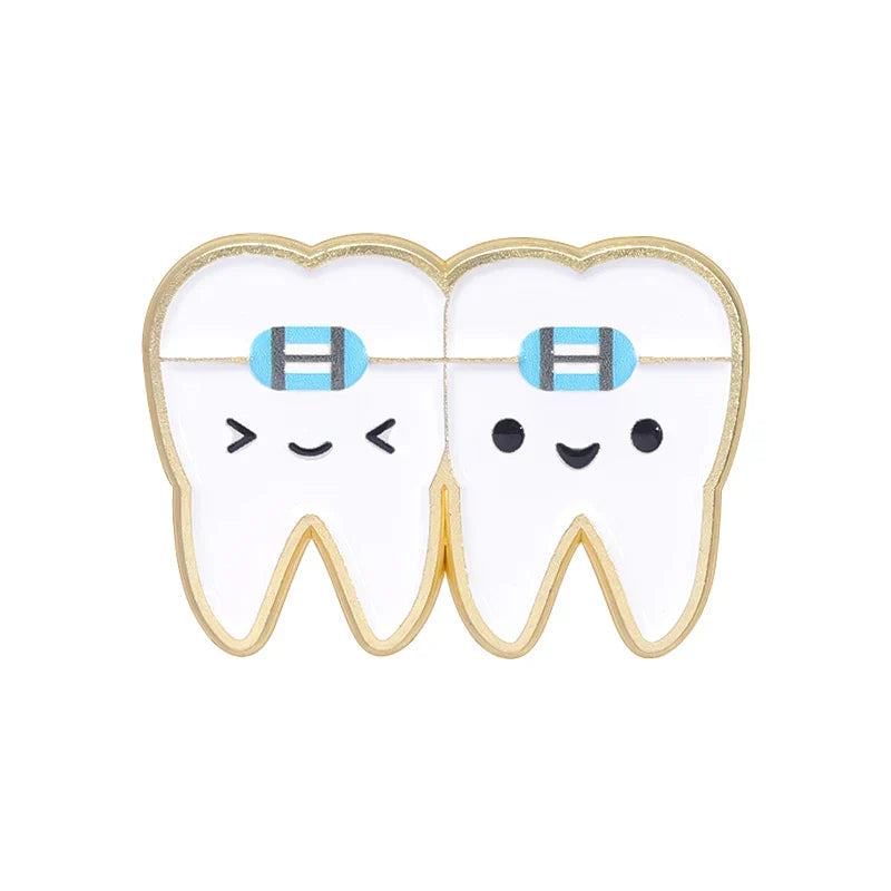 Dental Enamel Pins Brooches Lapel Badge Jewelry Gifts