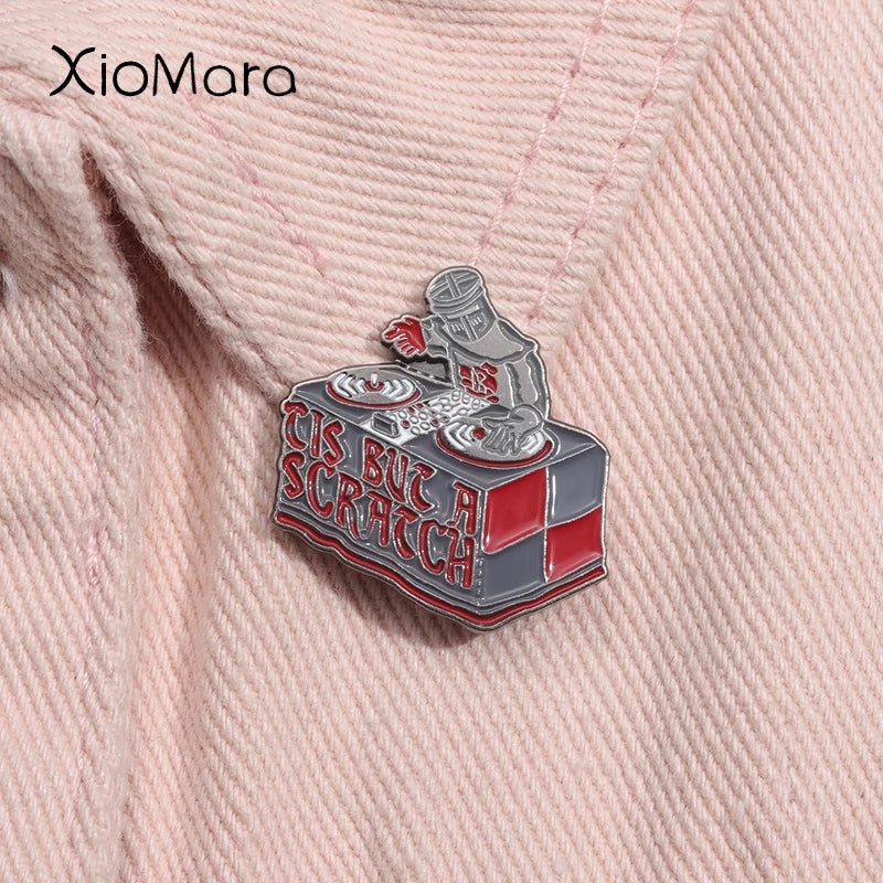 Black Knight Enamel Pin Monty Python Brooch Lapel Badge