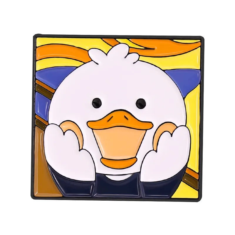 Metal Duck Goose Enamel Pin Brooch Badge Jewelry Gift