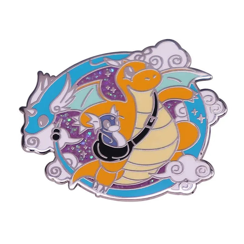 Dratini Dragon Enamel Pin Brooch for Backpacks Jewelry Accessories