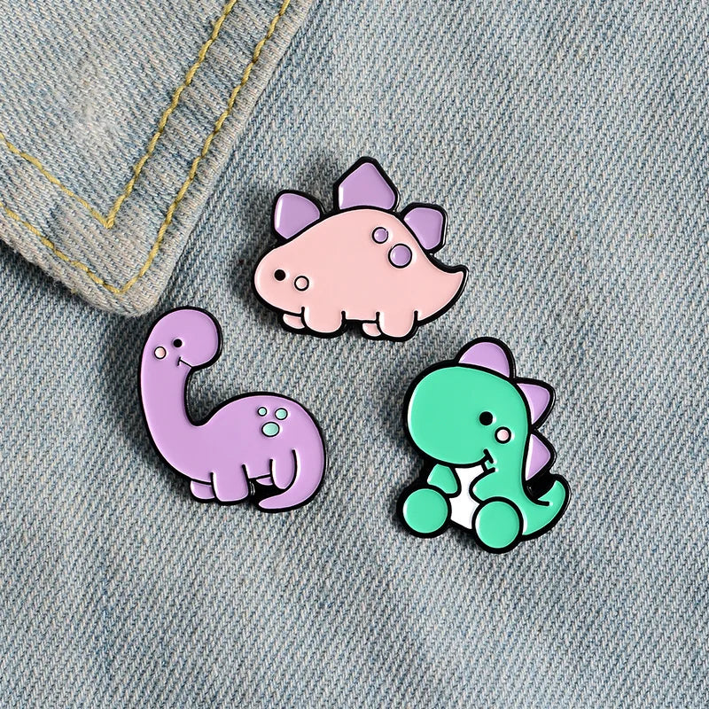 Dinosaur Enamel Pins Brooch Lapel Badge Jewelry