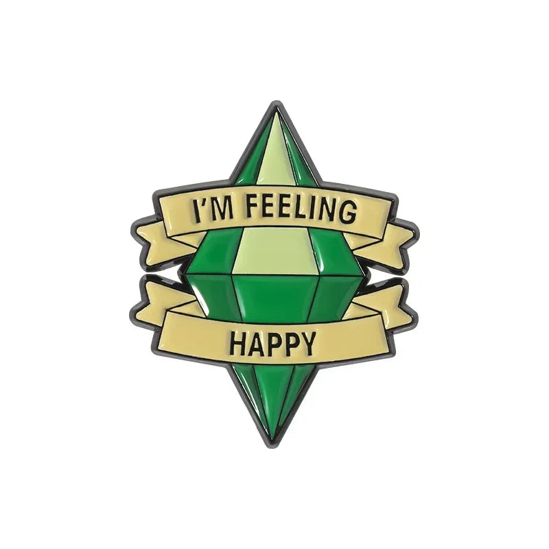 Custom Enamel Pins: Happy Metal Brooches, Funny Lapel Badges, Gifts for Friends