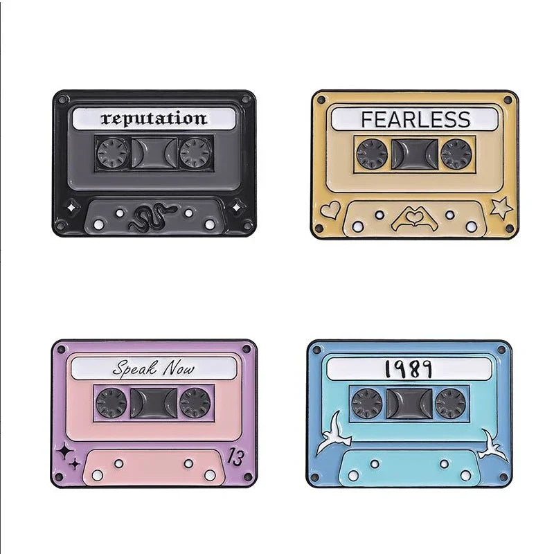 Lyrical Music Series Enamel Pin Set - Famous Female Singer Brooch Lapel Badge Gifts