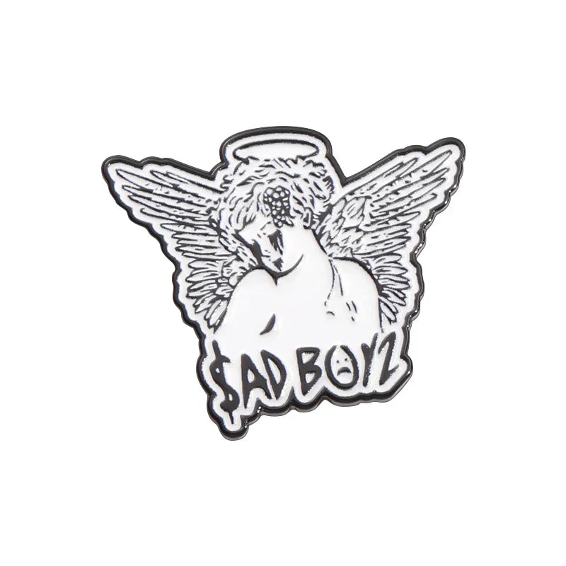 Angel Wings Enamel Pin Clip for Caps and Hats