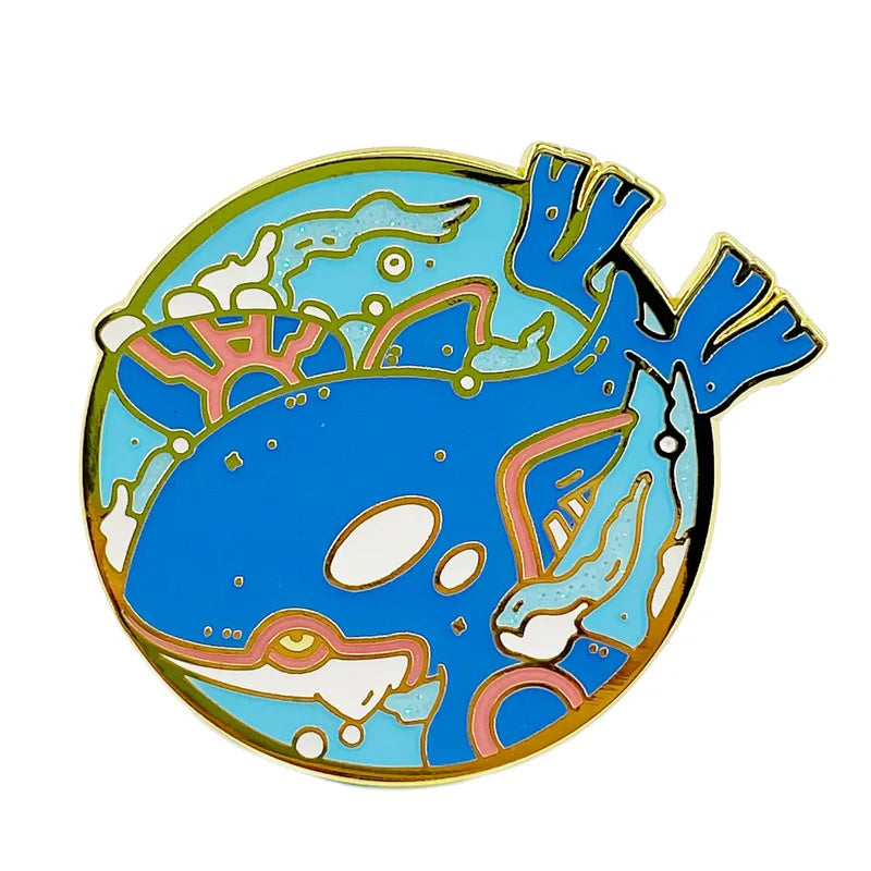 Fierce Dragon Anime Enamel Pins Brooches for Backpacks and Clothing Accessories