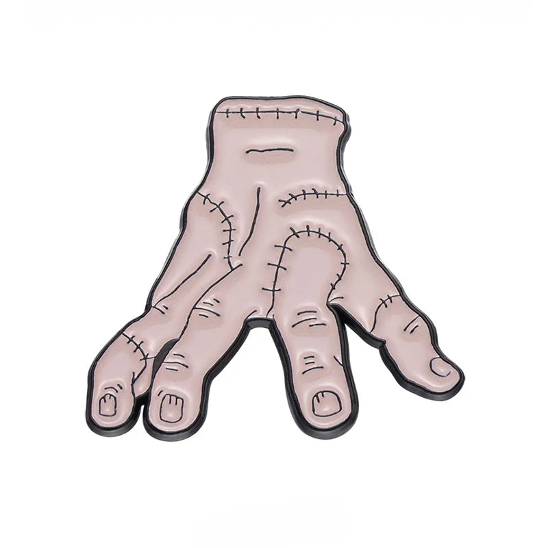 Drama Cartoon Enamel Pins Terror Punk Lapel Badges Metal Brooches Collar Hat Bag Jewelry Gifts