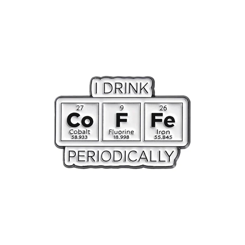 Science Enamel Pins Chemist Girl Chemistry Microscope Brooch Lapel Badge Gift