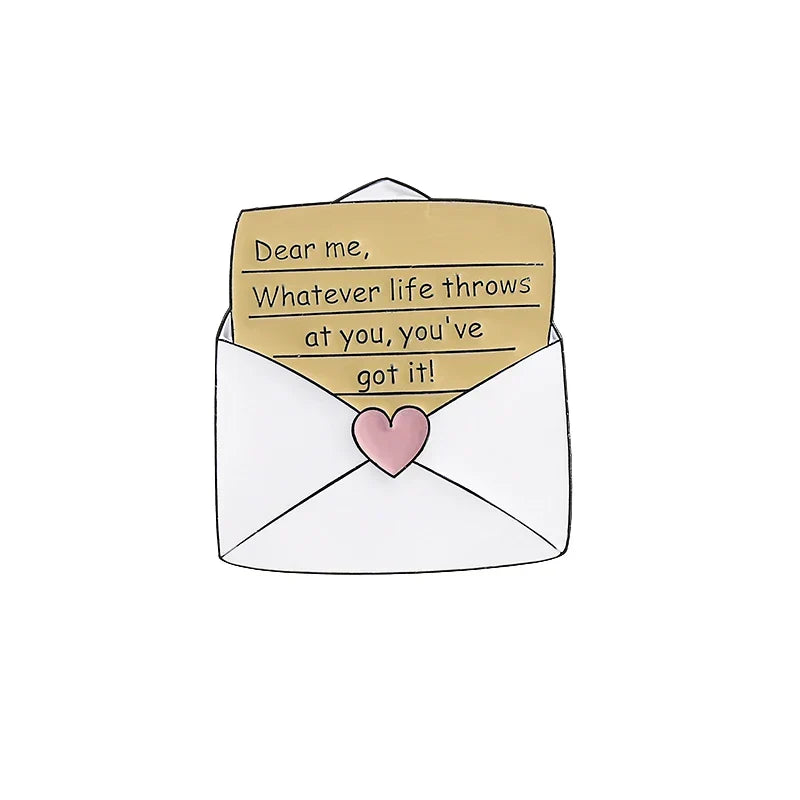 Self-Care Enamel Pin Love Encouragement Lapel Badge Gift