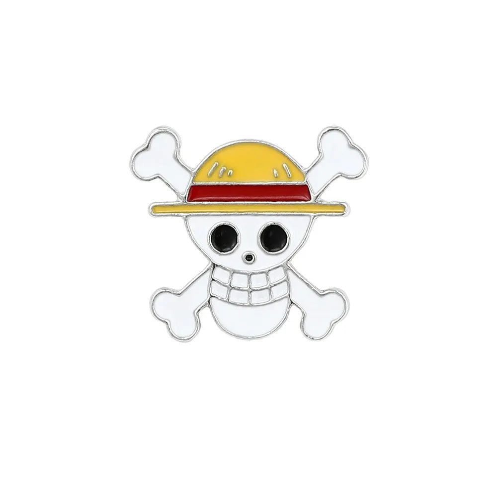 One Piece Luffy Zoro Sanji Enamel Pins Anime Brooch Gift