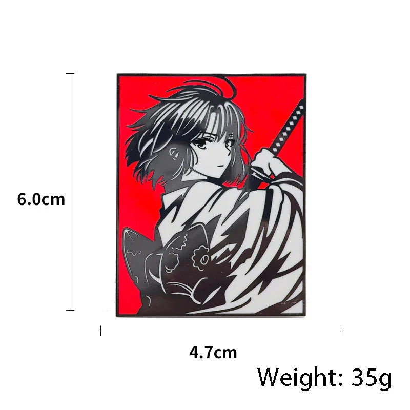 Ryougi Shiki Anime Enamel Pin Lapel Brooch Badge Jewelry Gift