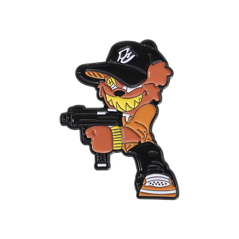 Mexican Sloth Enamel Pins - Cute Animal Brooches, Backpack Lapel Badge Accessories, Gift for Friends
