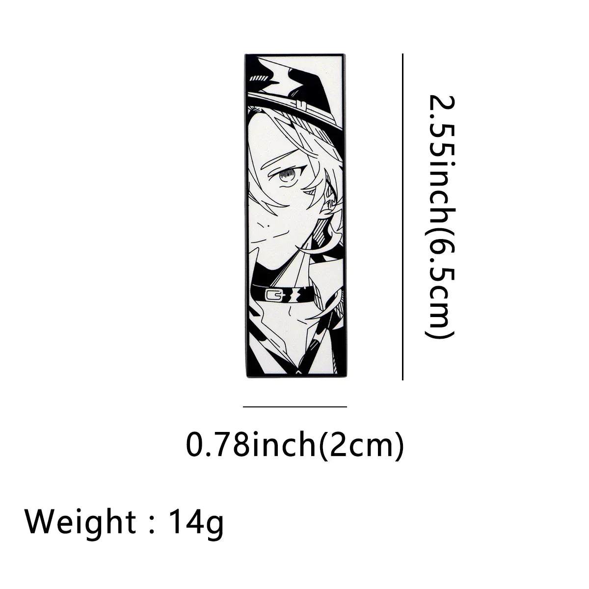 Cool Anime Enamel Pin Black White Lapel Brooch Badge Jewelry Gift