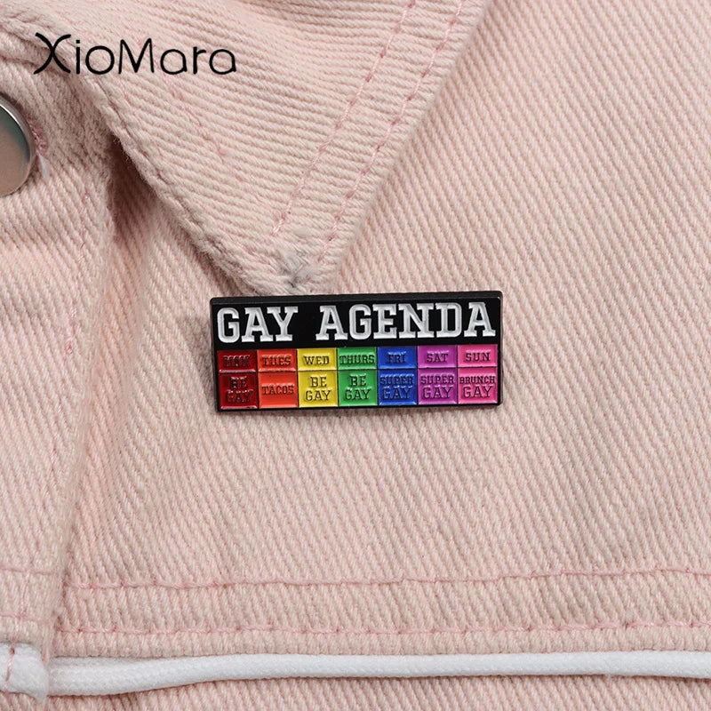 Gay Pride Rainbow Enamel Pin LGBTQ Brooch Badge Gift