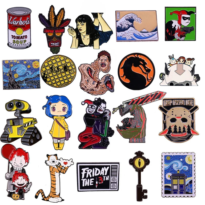 DZ760 Anime Figure Enamel Pin Badge Jewelry Gifts