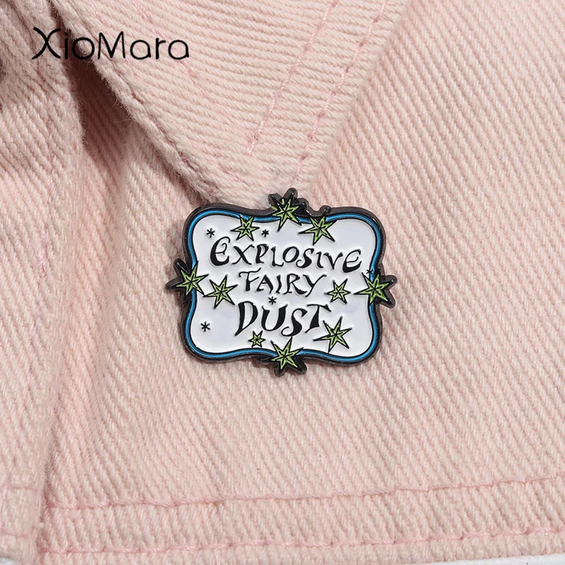 Magic Fantasy Film Enamel Pin Anime Brooch Lapel Backpack Badge Jewelry Gift