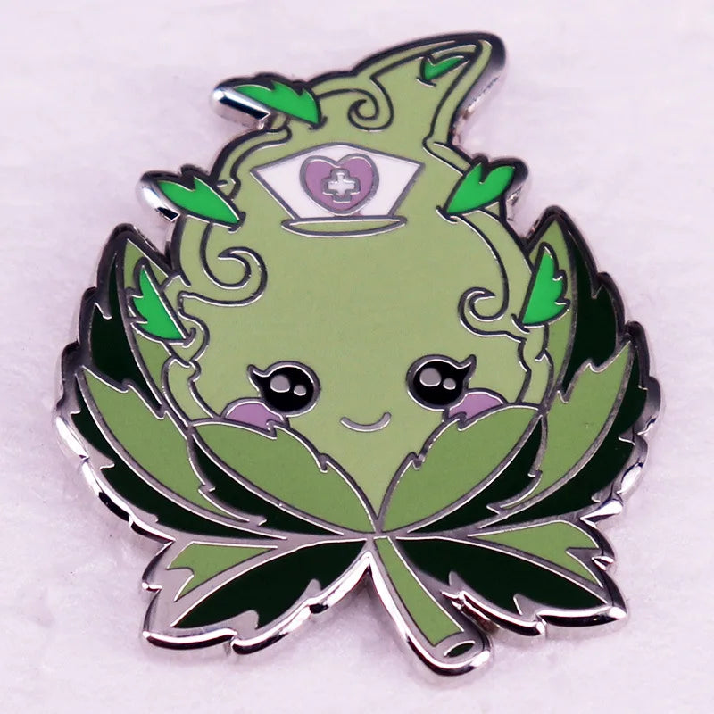 Pretty Flowers Enamel Pins High Quality Plant Lapel Badge Brooch Decoration