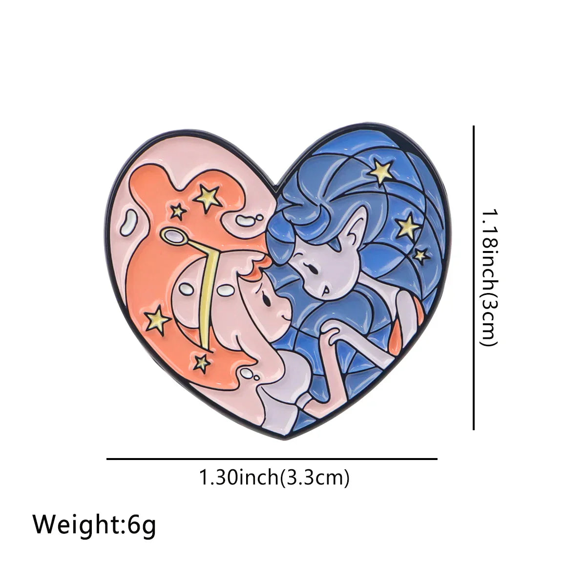 Lovely Cartoon Sister Enamel Pin Brooch Jewelry Gift