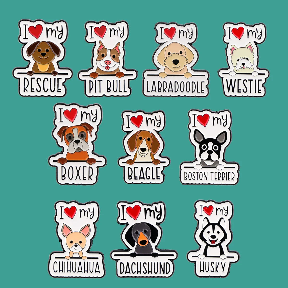 Chihuahua Enamel Pin Labrador Lapel Pins Animal Badges Pet Brooch Jewelry Gifts