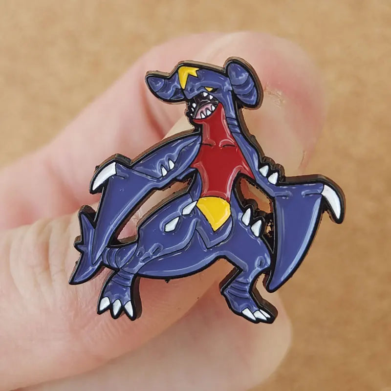 Garchomp Enamel Pin Brooch for Backpacks Jewelry Accessories