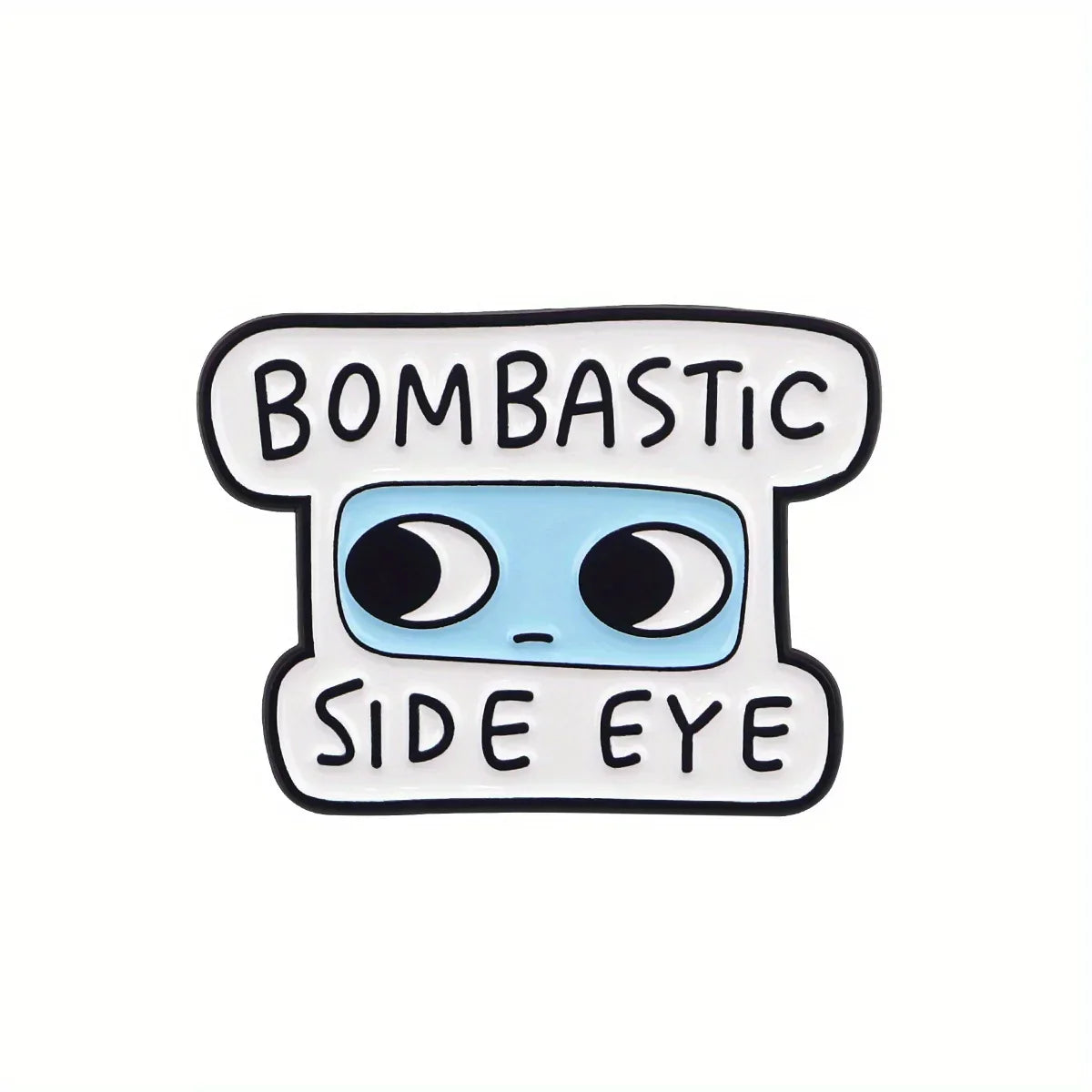 BOMBASTIC Enamel Pin Side Eye Metal Brooch Jewelry Gift