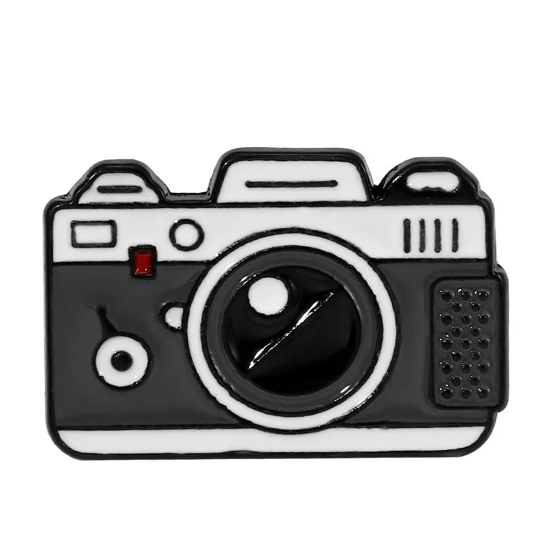 Carton Camera Design Enamel Pins Badges Brooch Jewelry Accessories