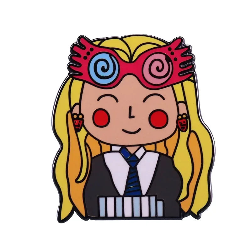 Magic Girl Enamel Brooch Pin Anime Figure Badge for Jacket Backpack Gift