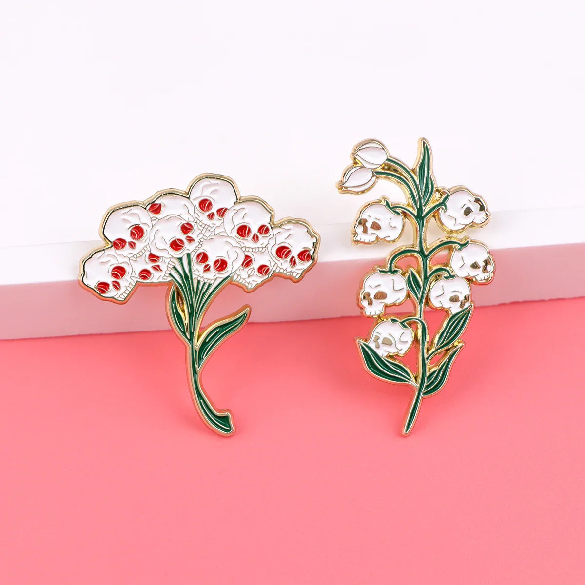 Lily of the Valley Enamel Pin Brooch Lapel Badge Fashion Jewelry Gift