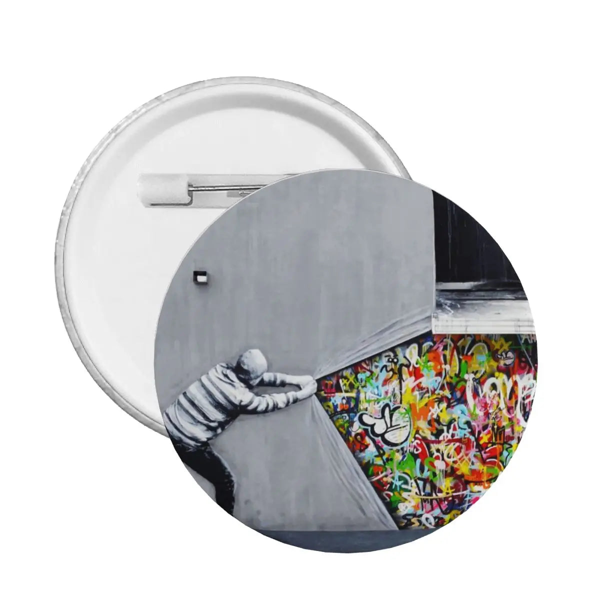 Banksy Graffiti Art Pin Badge Brooch Gift