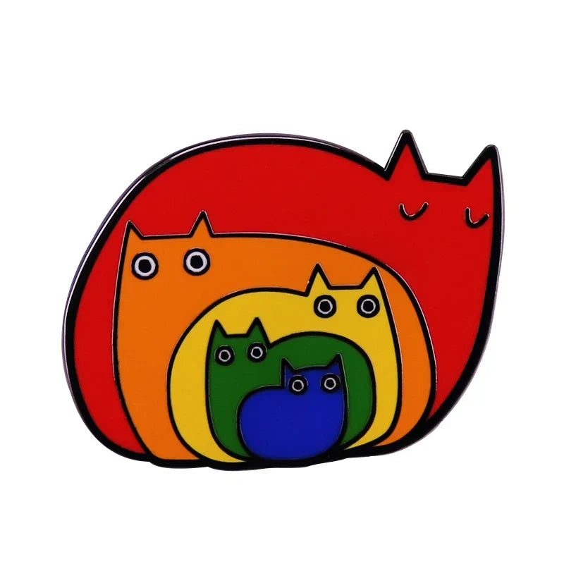 Nyan Cat Rainbow Pop-Tart Enamel Pin Lapel Brooch for Clothes and Backpacks