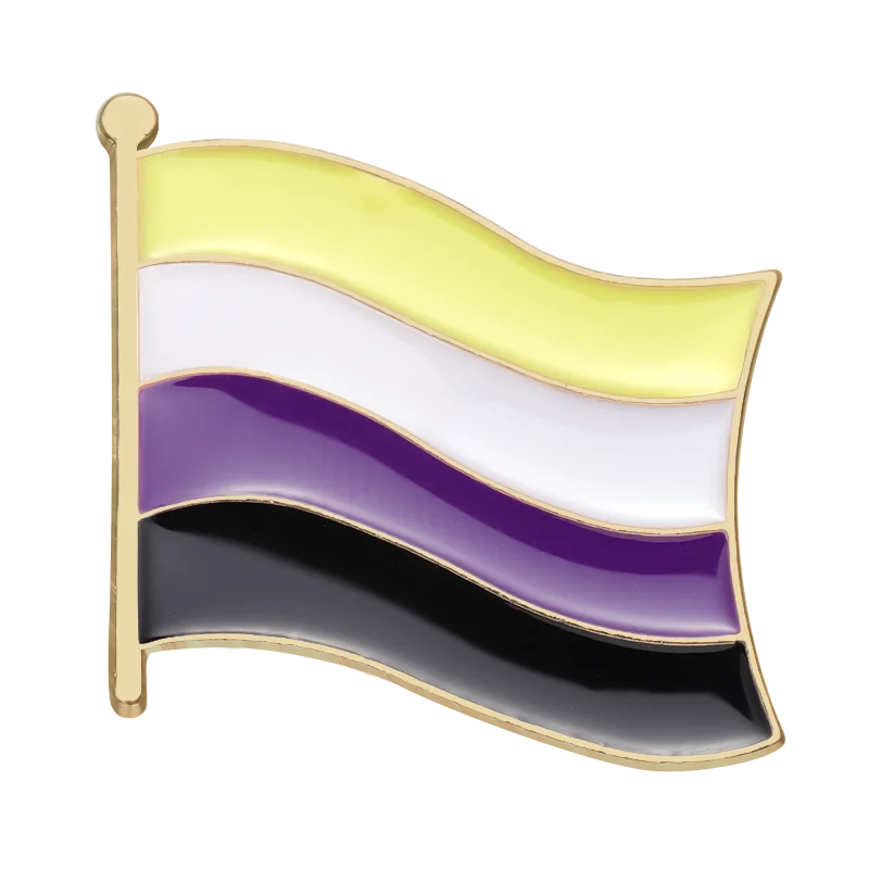 Bisexual Pride Flag Enamel Pin Brooch Lapel Hat Backpack Badge