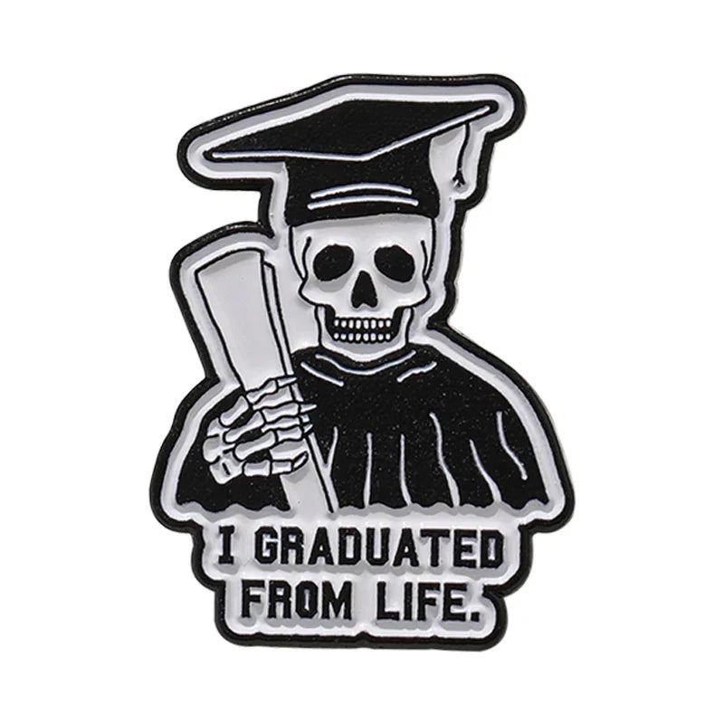 Graduation Brooch Enamel Pins Custom Hat Lapel Badge Souvenir Gifts