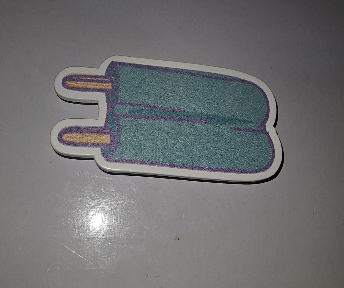 Popcicle magnet - blue