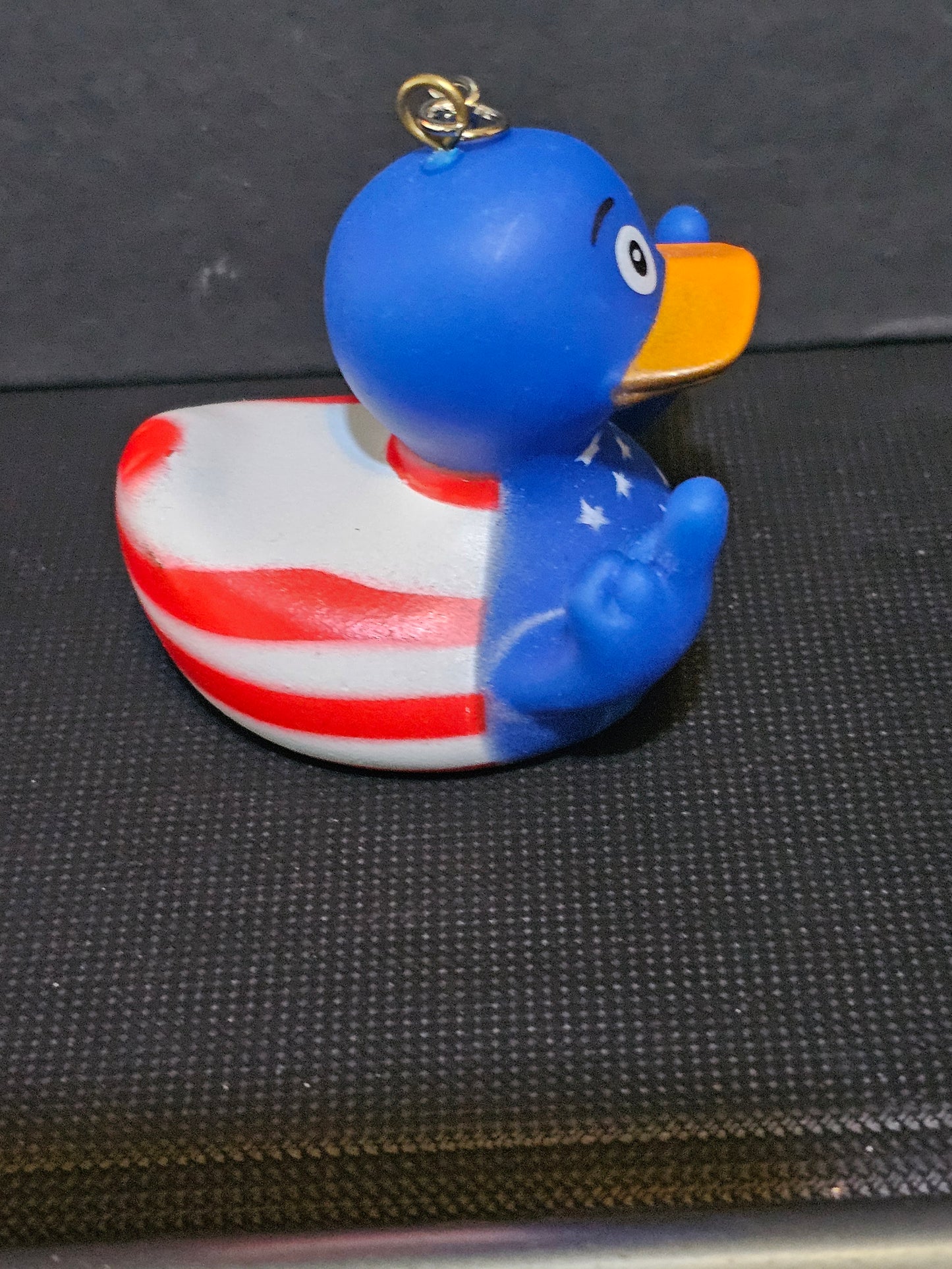 Middle finger duck keychain